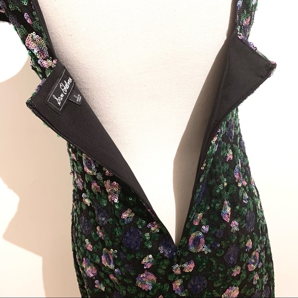 SAM EDELMAN Cap Sleeve Floral Sequin Dress - Picture 12 of 15
